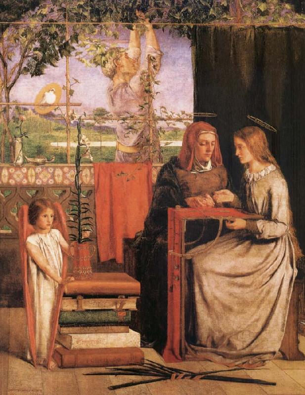 Dante Gabriel Rossetti The infancy of Maria China oil painting art